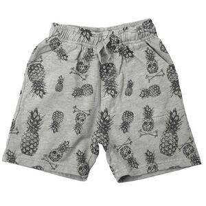 Wes and Willy Pineapple Skull Shorts Heather Grey